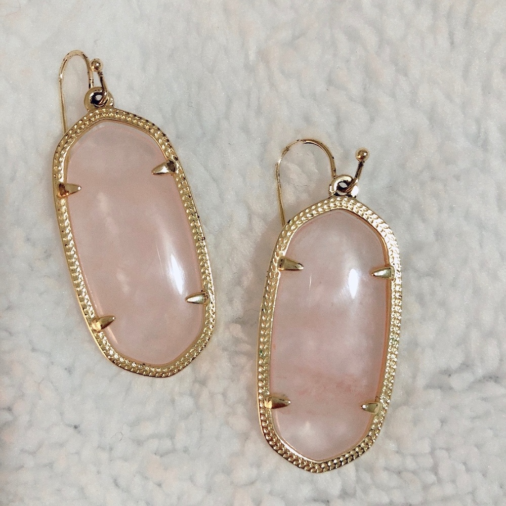 [SOLD] Kendra Scott Elle Earrings - Rose Quartz